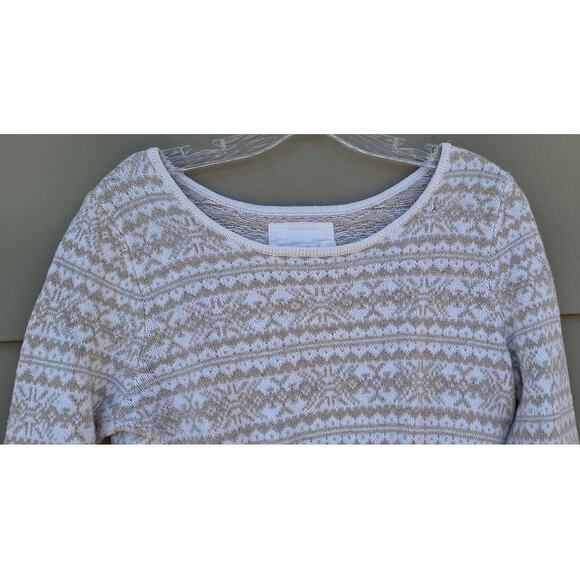 L.O.G.G. H&M Women's Cotton Viscose Angora Sweater Beige-Tan White Size S - Picture 7 of 14